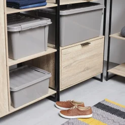 Box de rangement grise 14 L