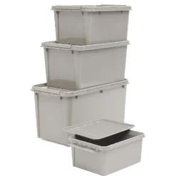 Box de rangement grise 14 L