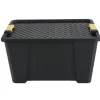 Box de rangement noir avec couvercle 15 L