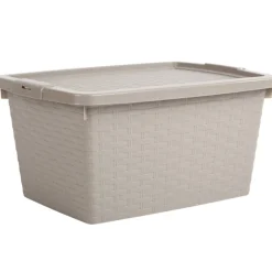 Box de rangement plastique 10 L taupe