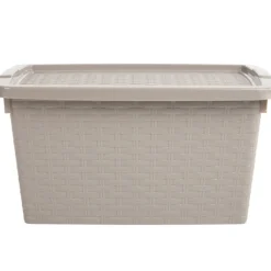 Box de rangement plastique 10 L taupe