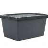 Box de rangement plastique 20 L gris anthracite