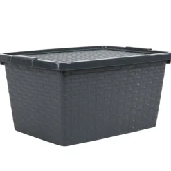 Box de rangement plastique 20 L gris anthracite