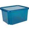 Box de rangement plastique 30 L bleu