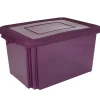 Box de rangement plastique 55 L prune
