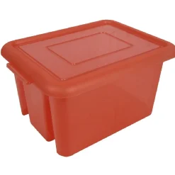 Box de rangement plastique 55 L corail
