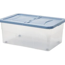 Box dessous de lit bleu 45L