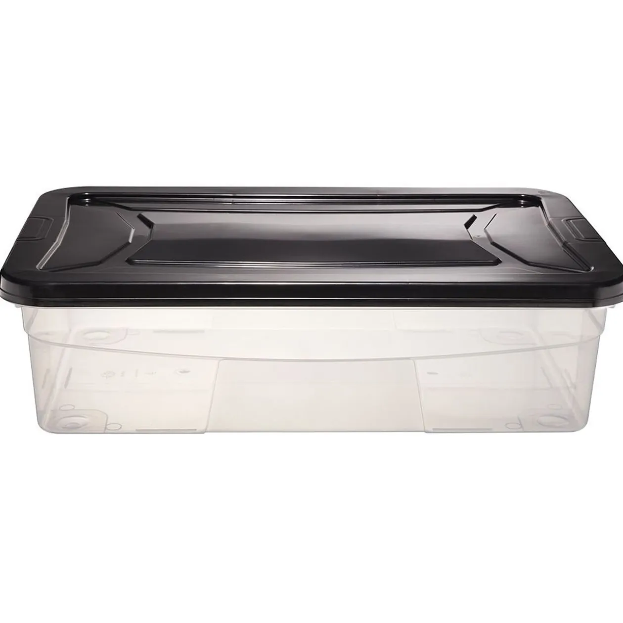 Box dessous de lit noir 30L