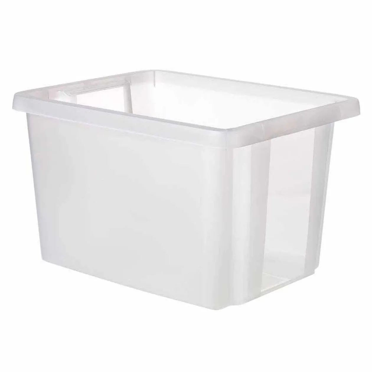 Box Essentiels couvercle blanc transparent 45 L x2