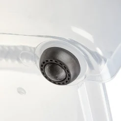 Box multi directionnelle transparente couvercle gris 110 L