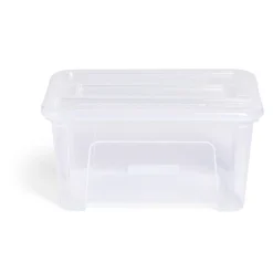 Box rangement 4,5L plastique transparent 28xH18,5x14cm