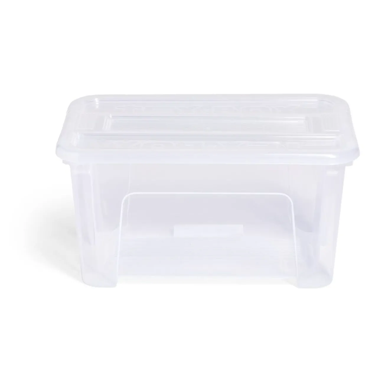 Box rangement 4,5L plastique transparent 28xH18,5x14cm