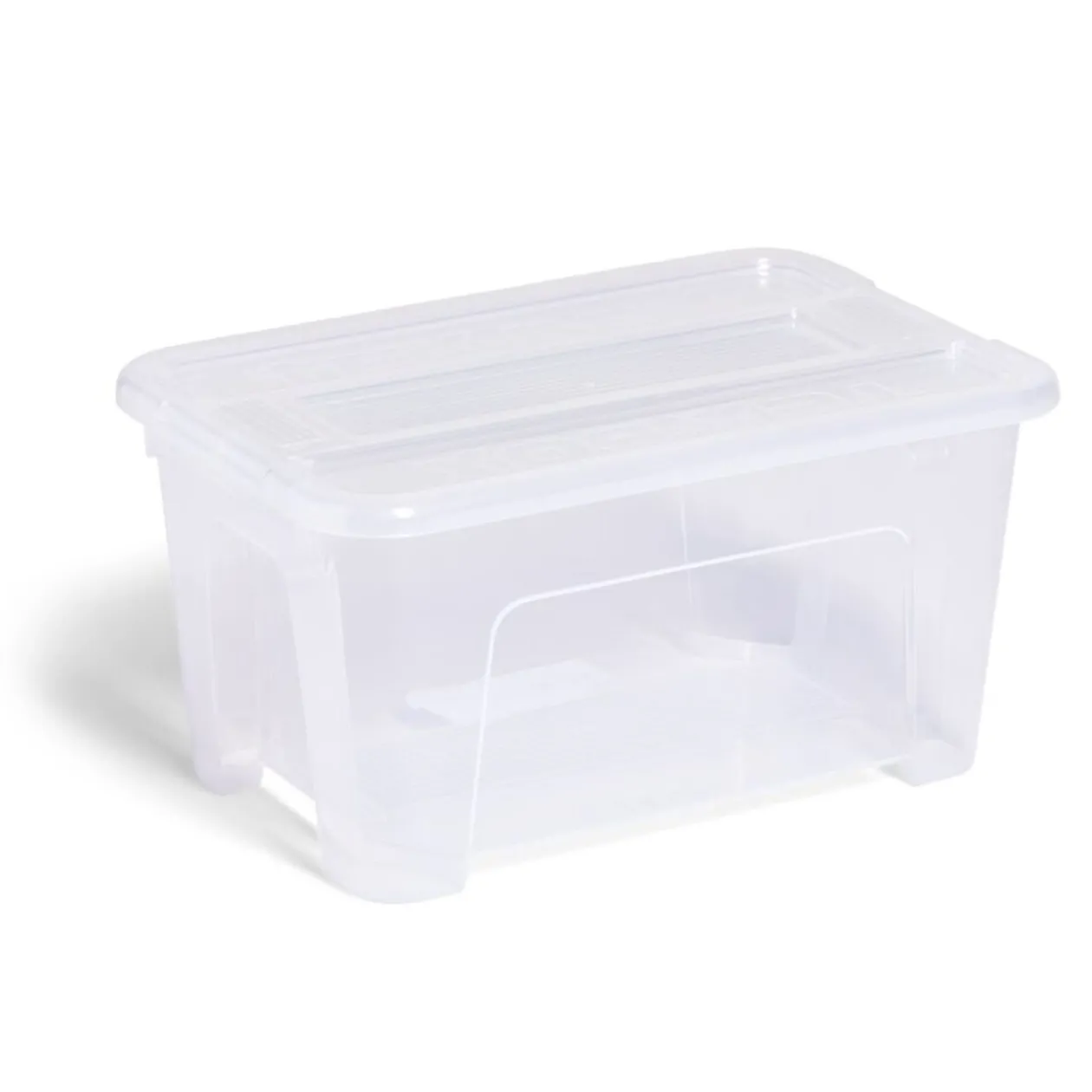 Box rangement 4,5L plastique transparent 28xH18,5x14cm