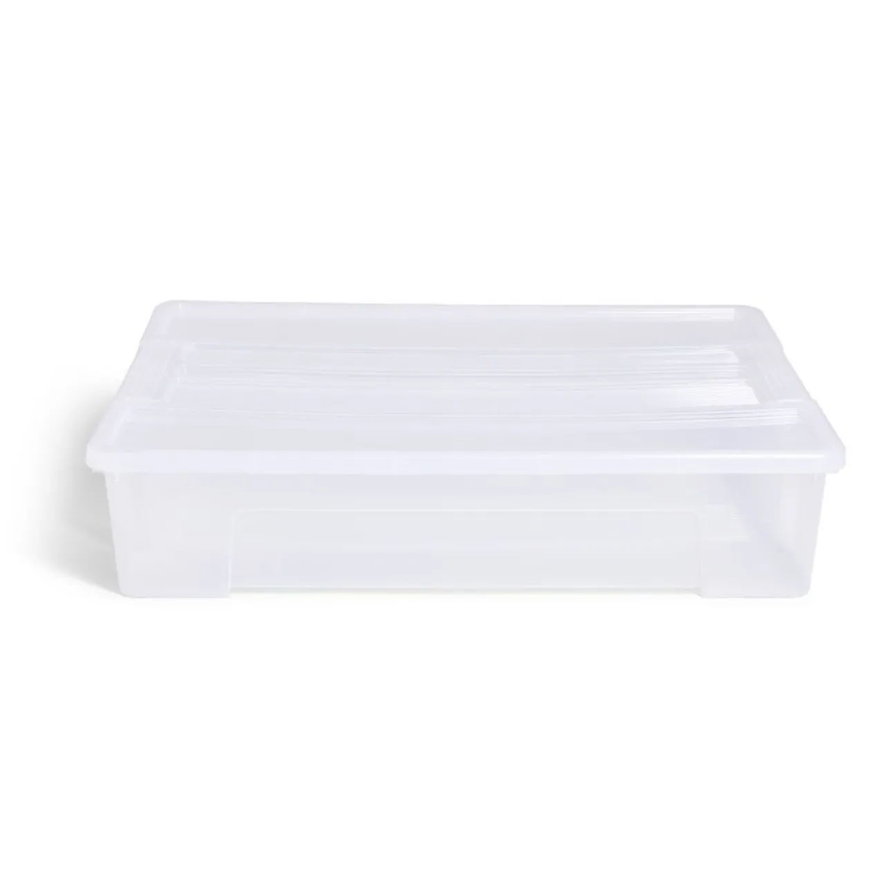 Box rangement 60L plastique transparent 78,5xH17x58,8cm