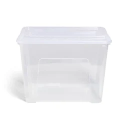 Box rangement 21L plastique transparent 38xH27,2x28cm