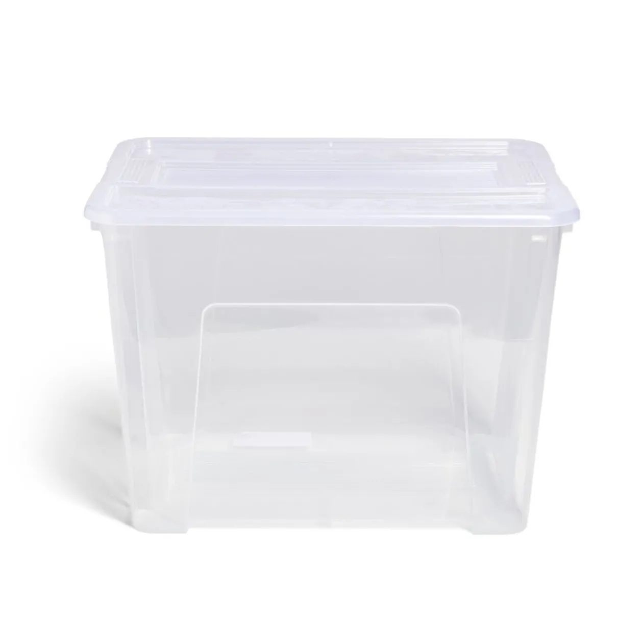 Box rangement 21L plastique transparent 38xH27,2x28cm
