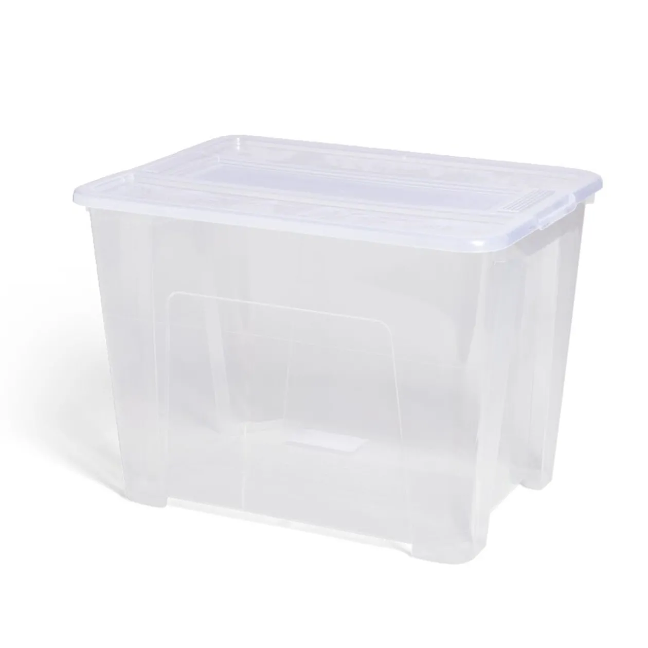 Box rangement 21L plastique transparent 38xH27,2x28cm