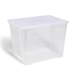 Box rangement 21L plastique transparent 38xH27,2x28cm