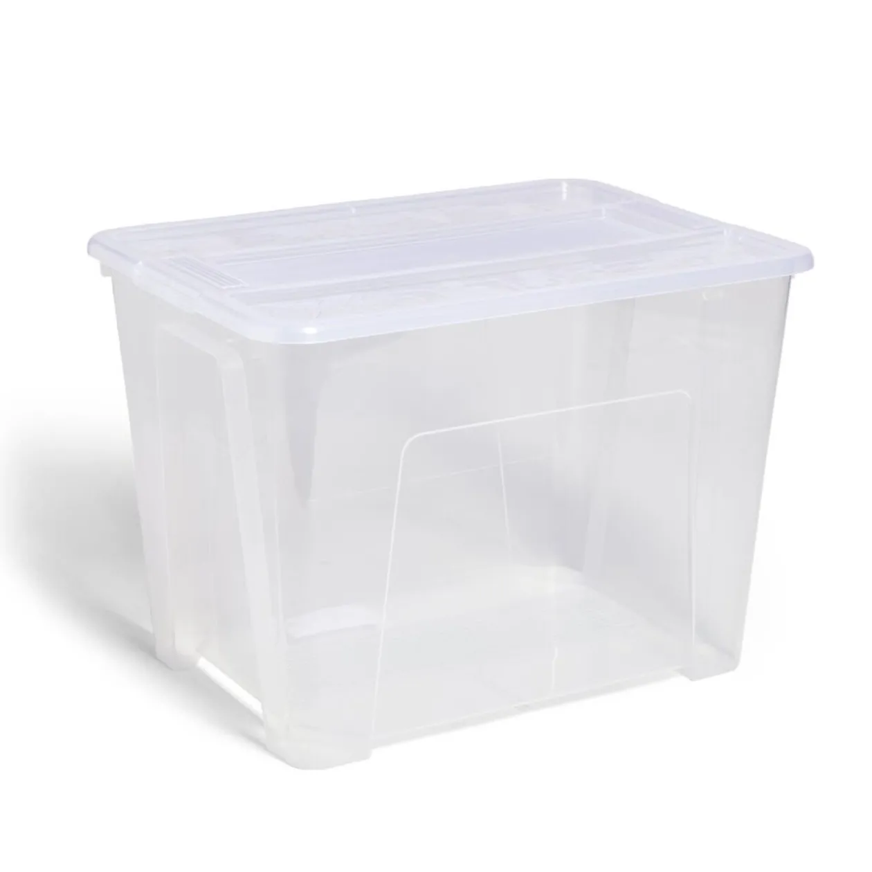 Box rangement 21L plastique transparent 38xH27,2x28cm