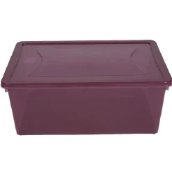 Box rangement textile violette 10 L