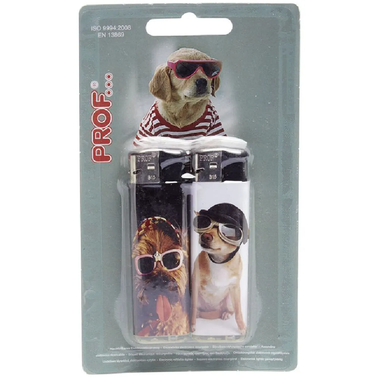 Briquet électronique motif animal x2