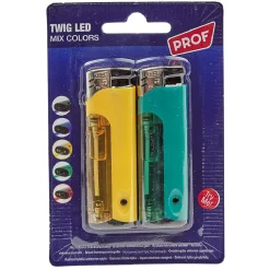 Briquet lumineux à led Prof twig x2