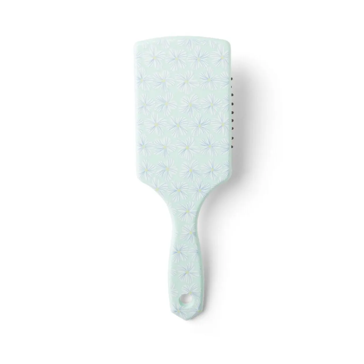 Brosse à cheveux en plastique imprimé 4 coloris