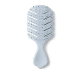 Brosse à cheveux format mini en plastique 3 coloris