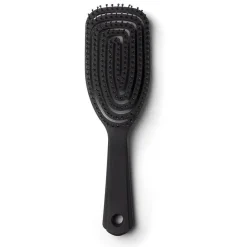 Brosse à cheveux incurvée démêlage et lissage PVC noir