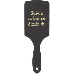 Brosse à cheveux plate rose doré noir ou blanc