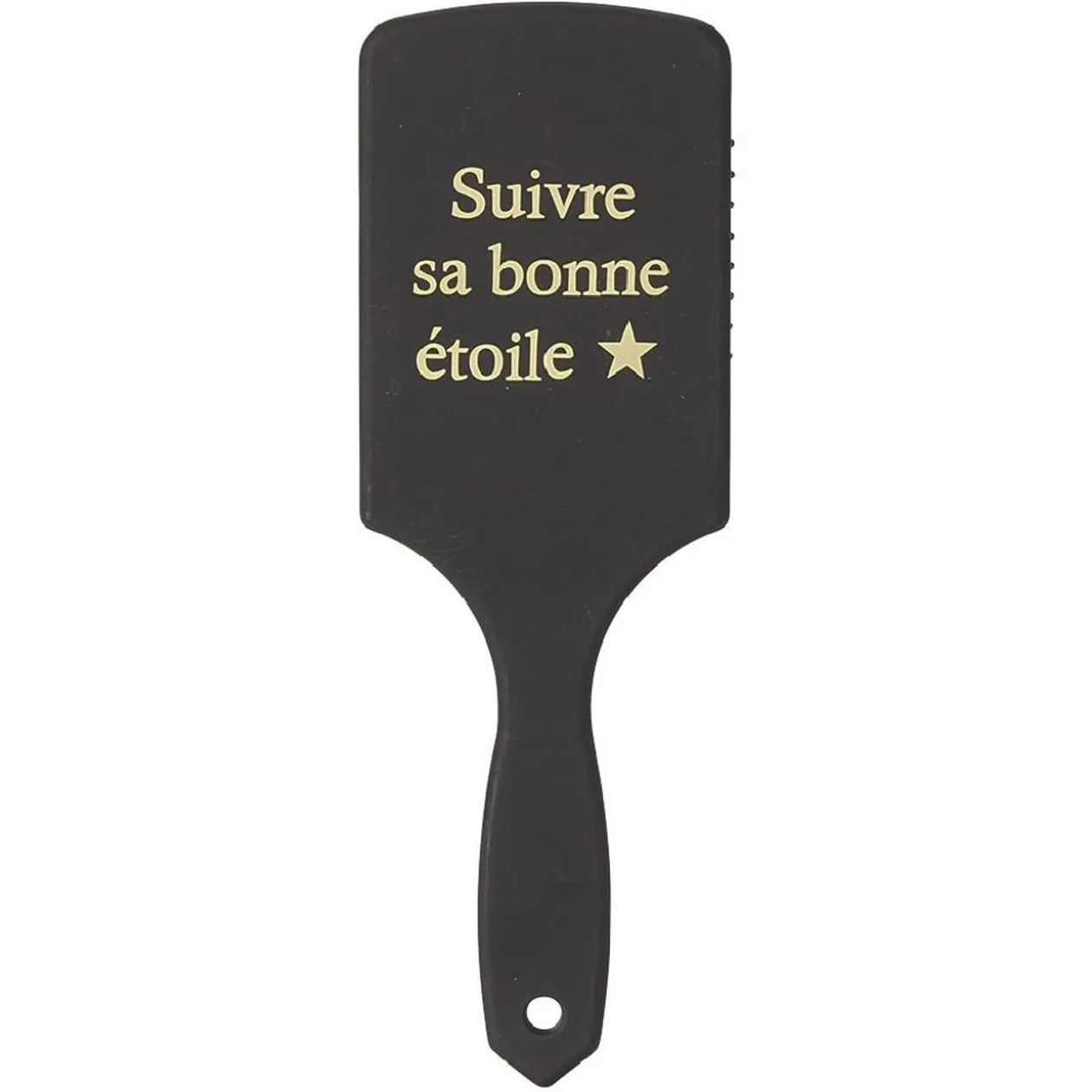 Brosse à cheveux plate rose doré noir ou blanc