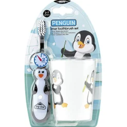 Brosse à dent avec minuterie et gobelet design animal