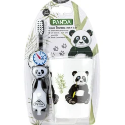 Brosse à dent avec minuterie et gobelet design animal