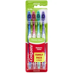 Brosse à dents Colgate premier clean poils medium x4