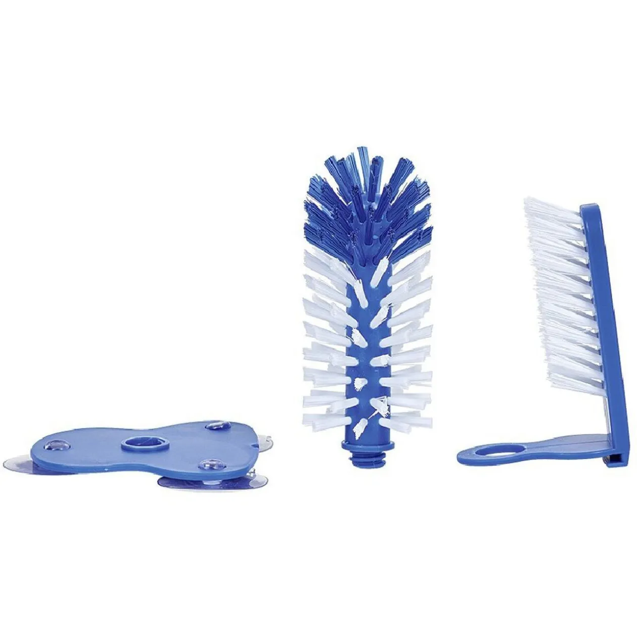 Brosse à ventouse pour bouteille et verre