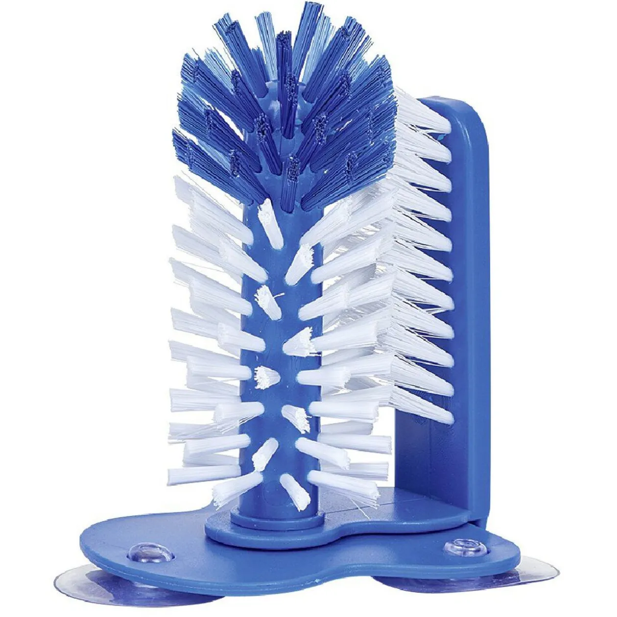 Brosse à ventouse pour bouteille et verre