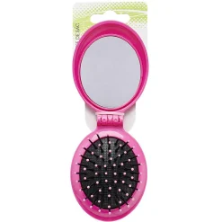 Brosse de sac ronde rétractable avec miroir