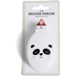 Brosse miroir enfant design chat ou panda