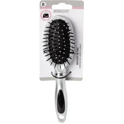 Brosse pneumatique ovale picots perlés pvc gris