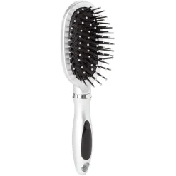 Brosse pneumatique ovale picots perlés pvc gris