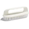 Brosse poignée plastique blanc L13,5cm