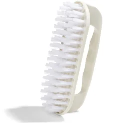 Brosse poignée plastique blanc L13,5cm