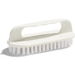 Brosse poignée plastique blanc L13,5cm