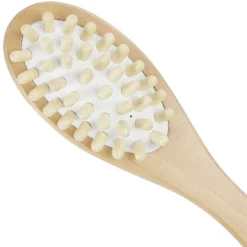 Brosse pour le corps double face bois et laine