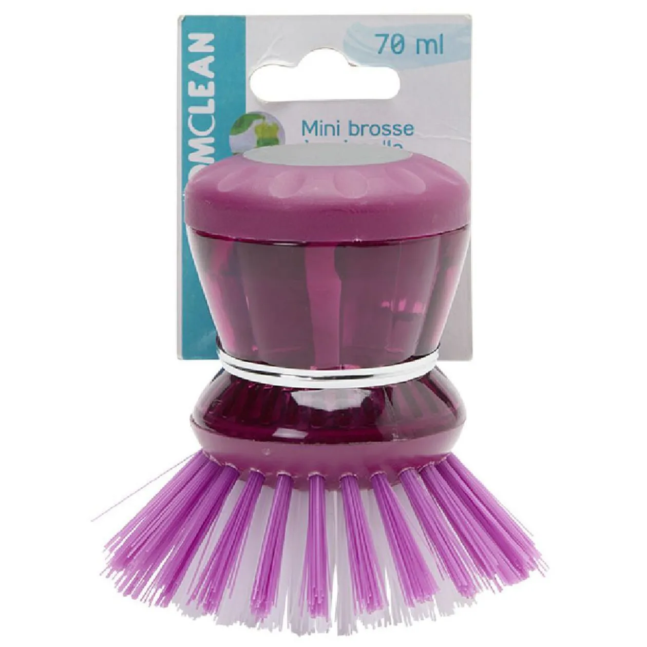 Brosse vaisselle avec réservoir en plastique