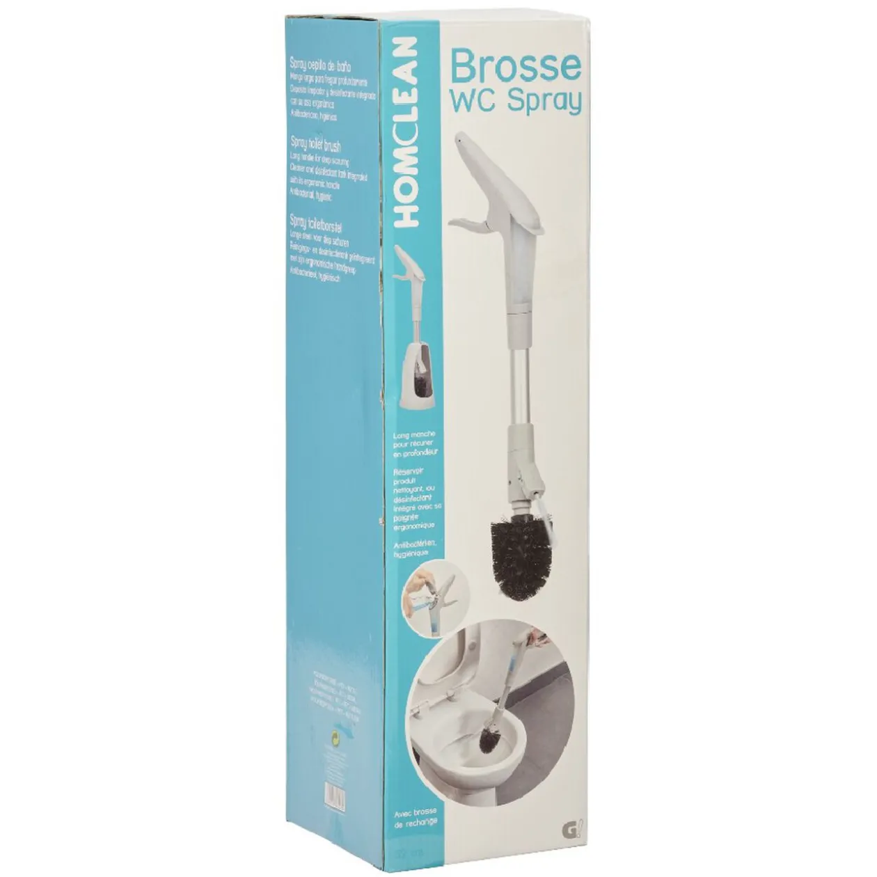 Brosse WC avec spray et recharge