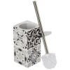 Brosse WC avec support céramique design carreau de ciment