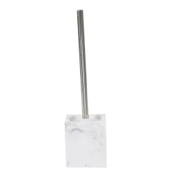 Brosse WC blanche imitation marbre