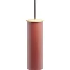 Brosse WC cylindrique bambou et métal marron naturel