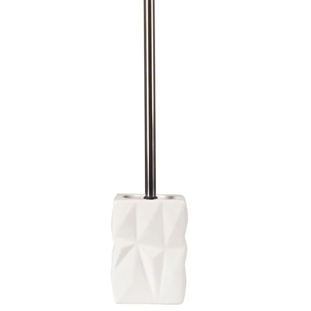 Brosse WC design blanc froissé